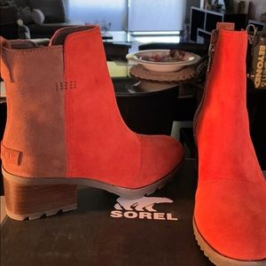 Water proof suede leather, worn once-